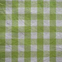 checkered green and white fabric texture background photo