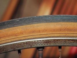 size markings on bike tire photo