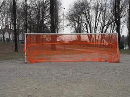 goal post in football field photo