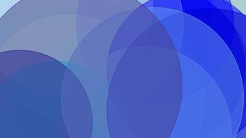 superposición de círculos azules abstractos con fondo blanco foto