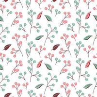 Seamless texture with floral background, pattern from flowers, botanical composition, wallpaper vector