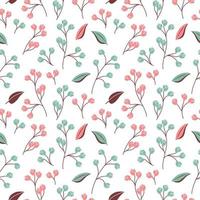 Seamless texture with floral background, pattern from flowers, botanical composition, wallpaper vector