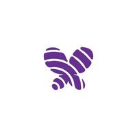 Butterfly simple design idea vector