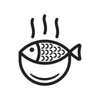 diseño de icono de pescado vector