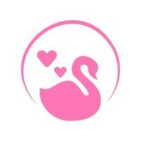 Swan icon design vector