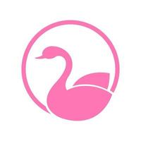 Swan icon design vector