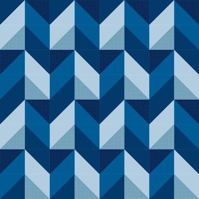 Abstract modern 3d illusion geometric seamless pattern and texture vector background