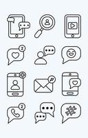 Reaction and Action Icon Set vector