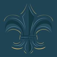 Fleur de lis. Medieval heraldry decoration - Vector