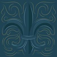 Fleur de lis. Medieval heraldry decoration - Vector