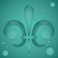 Fleur de lis. Medieval heraldry decoration - Vector