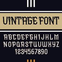 tipografía de etiqueta vintage fuente artesanal para cualquier diseño de etiqueta.