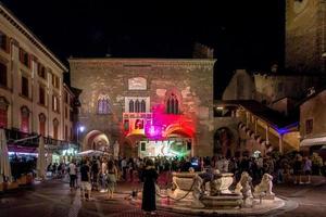 Music Festival in Piazza Vecchia in Bergamo photo