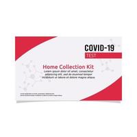 Vector Illustration for Cover Covid-19 Test Home Collection Kit