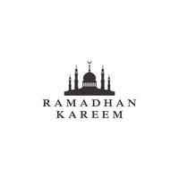 mezquita islam musulmán ramadan logo vector icono símbolo ilustración diseño