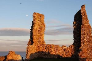 RECULVER, ENGLAND, UK, 2008. Remains of Reculver Church Bathed in Late Afternoon Sun in Winter at Reculver in Kent on December 10, 2008 photo
