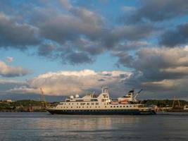 BORDEAUX, FRANCE, 2016. National Geographic Orion Cruising along the River Garonne France on September 18, 2016 photo