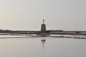 Saline Salt flats in Marsala photo