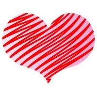 decoración del corazón. Día de San Valentín. vector