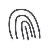 Fingerprint icon sign symbol logo vector