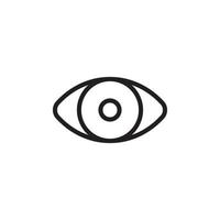 Eye icon sign symbol logo vector