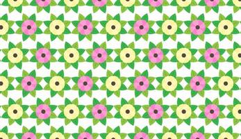 Seamless pattern. Modern magnolia flower pattern. Flower geometric pattern. Can be used for posters, brochures, postcards, and other printing needs. Vector illustration