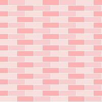 seamless background pink brick wall Suitable for attaching wallpaper, case, room wall, fabric pattern, glass pattern vector