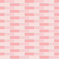 seamless background pink brick wall Suitable for attaching wallpaper, case, room wall, fabric pattern, glass pattern vector