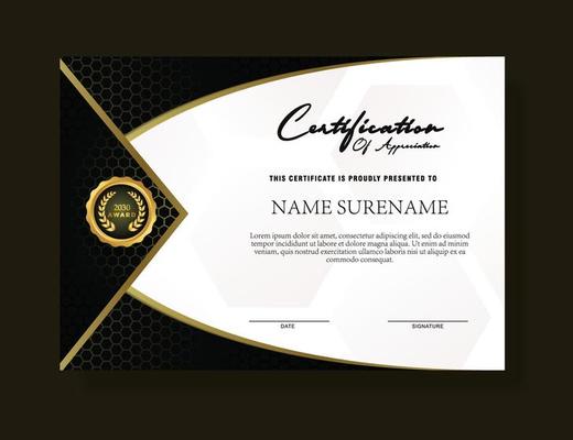 landscape certificate templates with realistic honey texture pattern