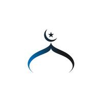 Islamic logo, Mosque icon design vector template