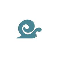 Snail logo icon design illustration vector