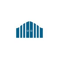 gate icon logo flat design vector template