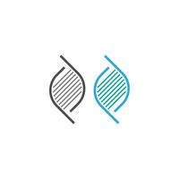 DNA,Genetic sign logo icon design vector