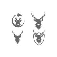 Deer logo icon illustration design vector