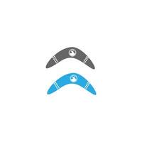 Boomerang logo icon illustration vector flat design template