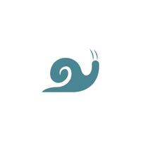 Snail logo icon design illustration vector