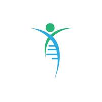 DNA,Genetic sign logo icon design vector