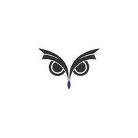 Owl logo vector icon design template