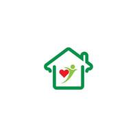 House icon logo simple design template vector