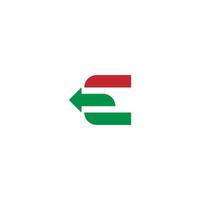 Letter E  logo icon design vector illustration