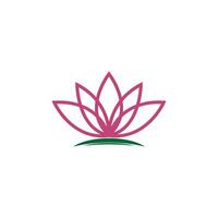 Beauty Lotus flowers logo icon design template vector