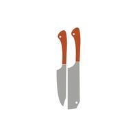 Knife icon logo design vector template