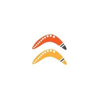 Boomerang logo icon illustration vector flat design template