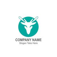 Deer logo icon illustration design vector