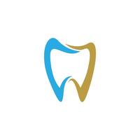 Diseño de ilustración de vector de plantilla de icono de logotipo dental