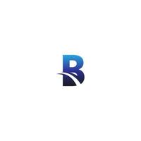 icono de plantilla de negocio de diseño de logotipo de letra b vector