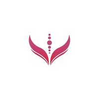 plantilla de diseño de icono de logotipo de flores de loto de belleza vector