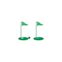 Golf logo icon template creative design illustration vector