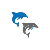 Dolphin logo icon design concept vector template