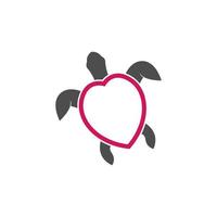 concepto de diseño de ilustración de plantilla vectorial de icono de logotipo de tortuga vector